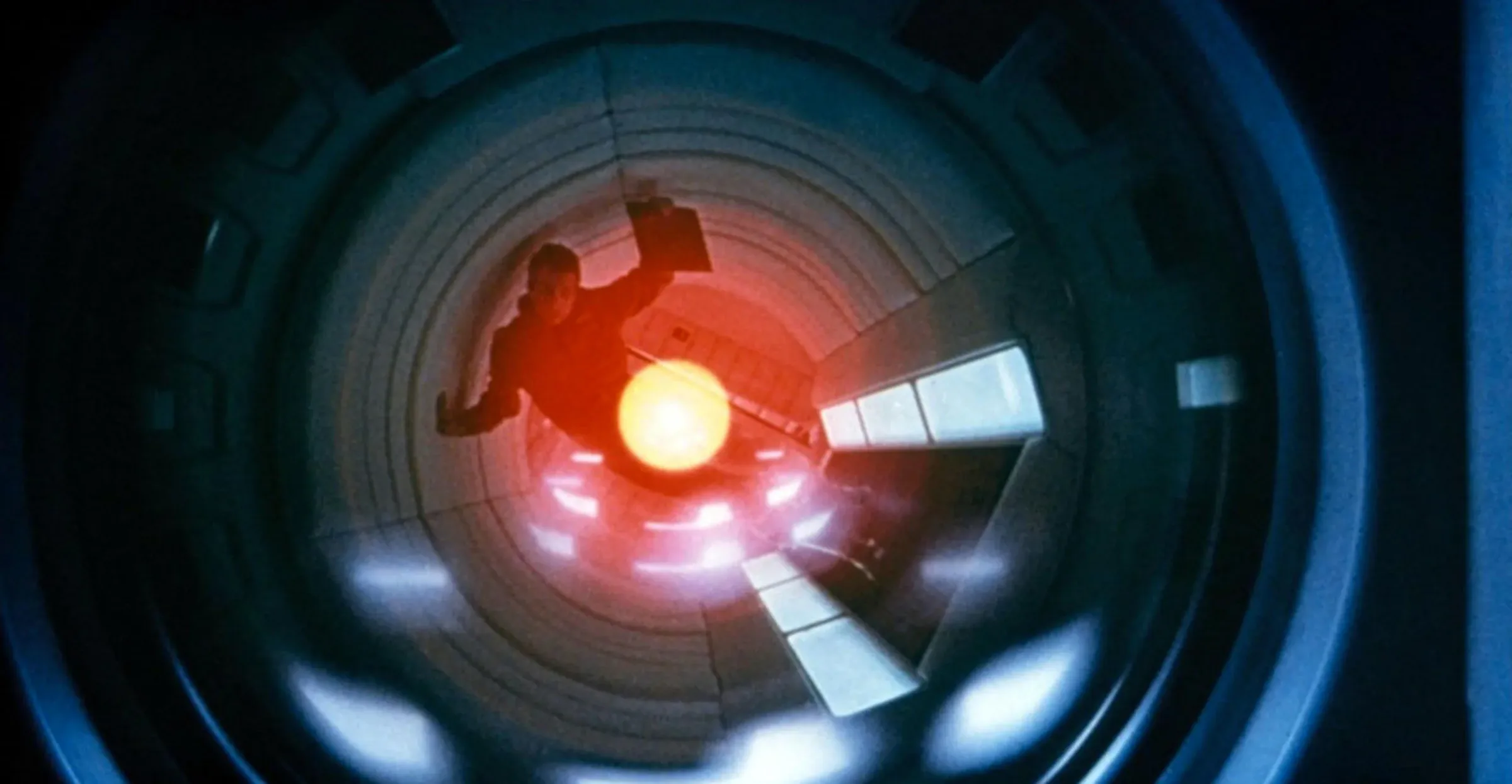 L'œil rouge de HAL 9000 dans 2001 l'Odyssée de l'espace