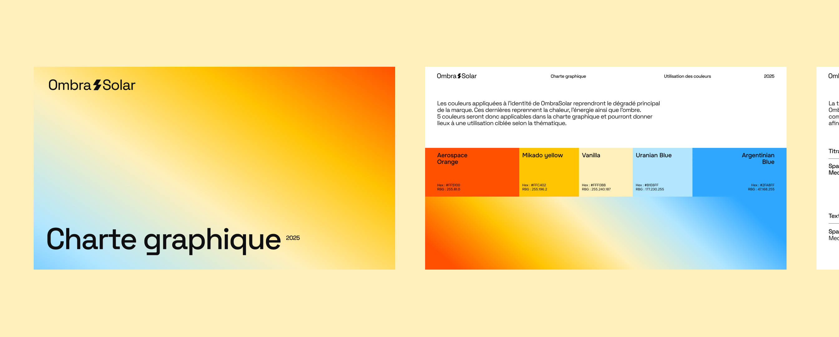 Ombra Solar — charte graphique